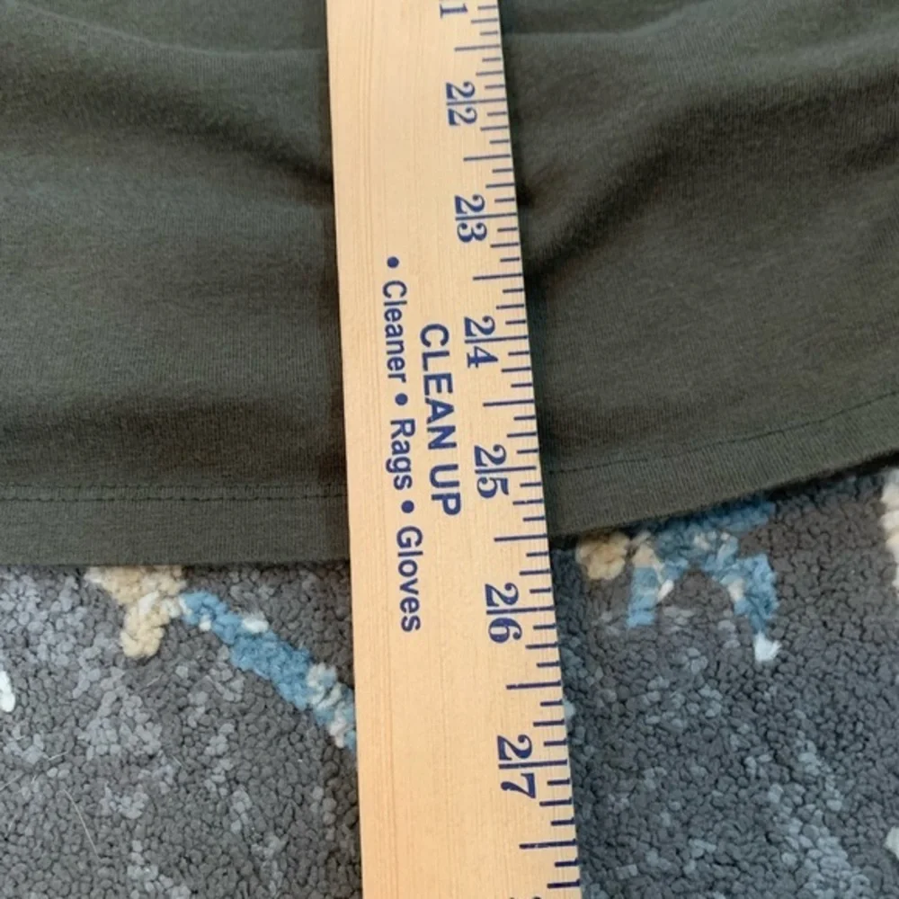 MICHAEL KORS Army Green Scooped Neck Cinched & Zippered LS‎ Women’s Size L - Picture 6 of 7